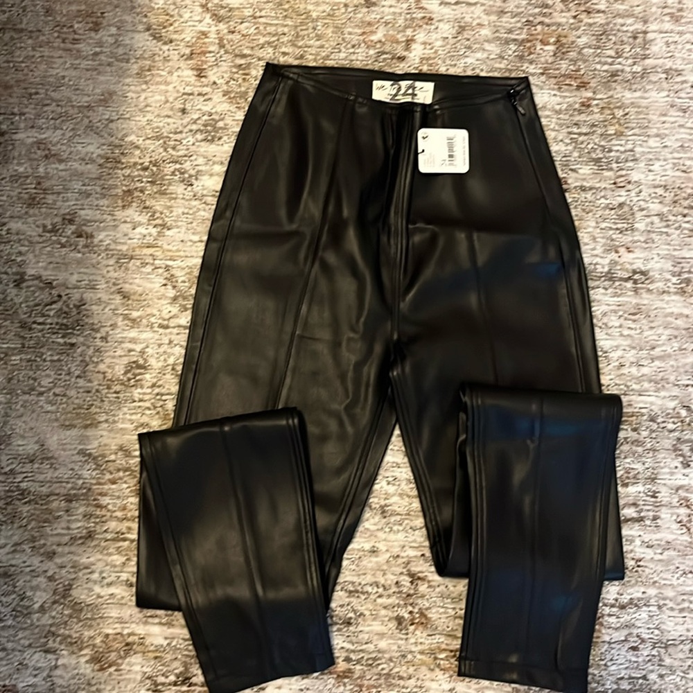 Free People faux leather pants
